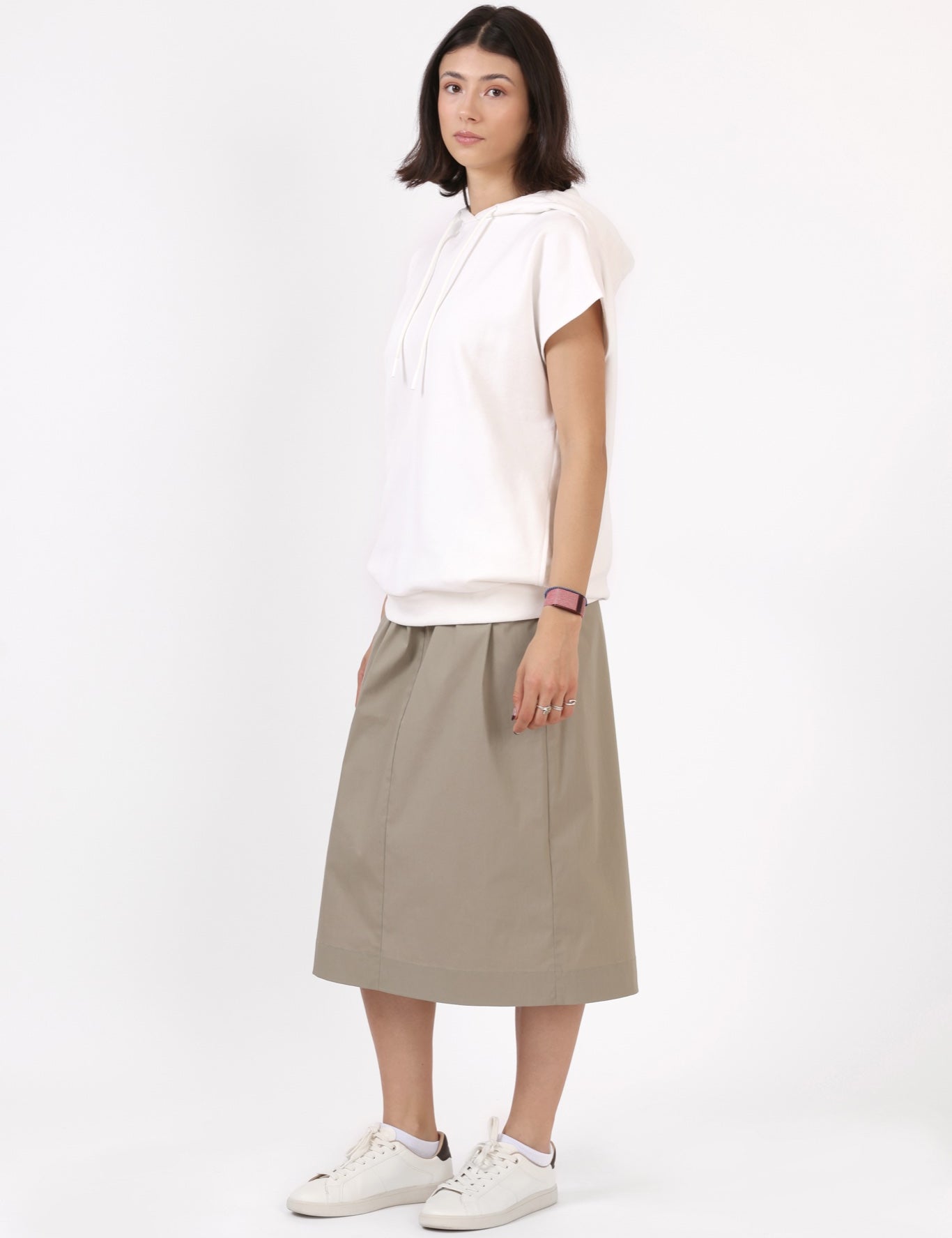 Unisex Sleeveless Hoodie — Off White