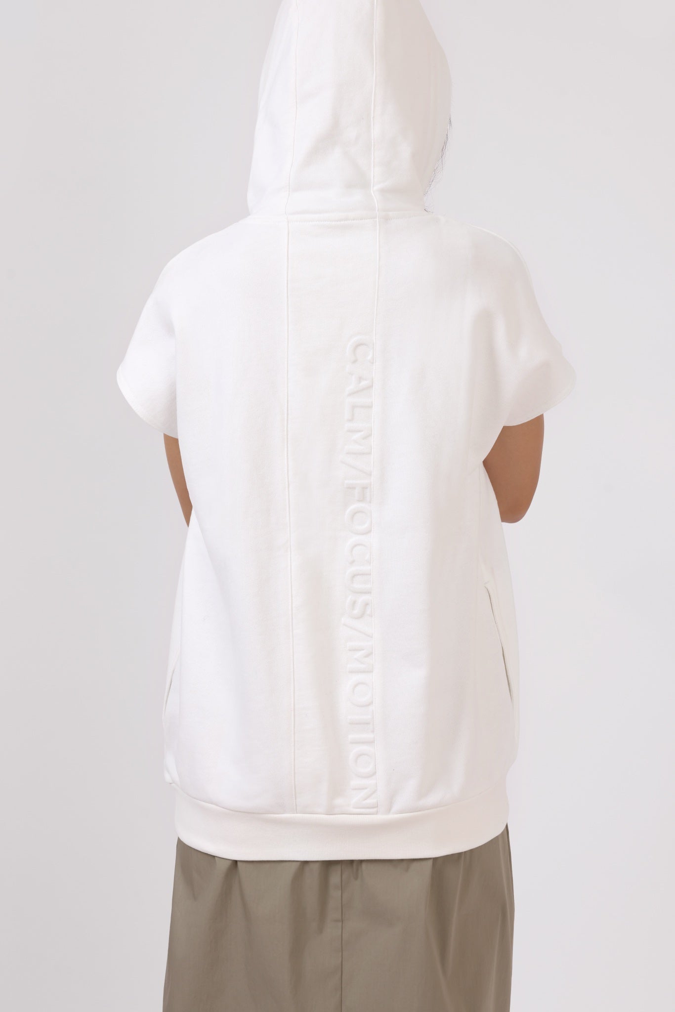 Unisex Sleeveless Hoodie — Off White
