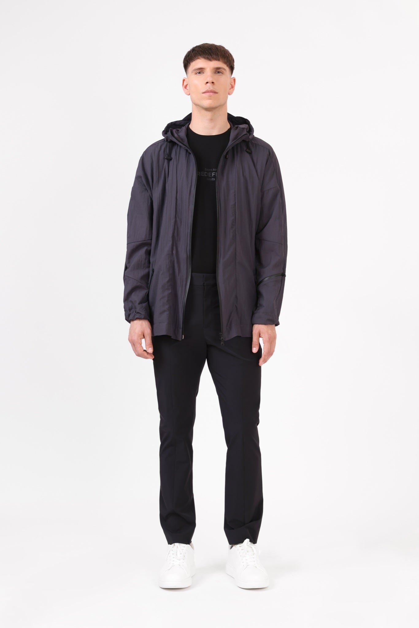 Unisex Light Windbreaker — Grey