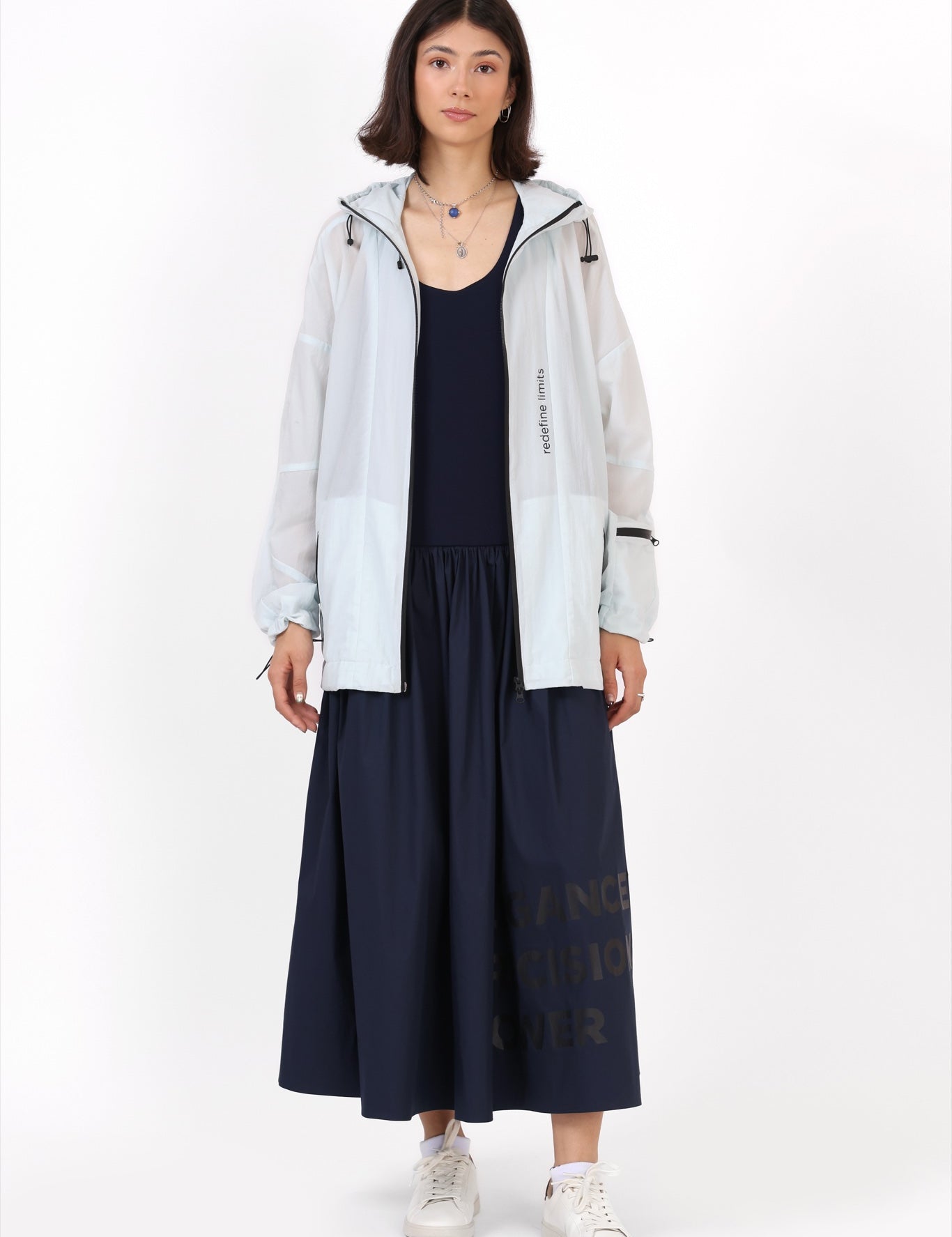 Unisex Light Windbreaker — White