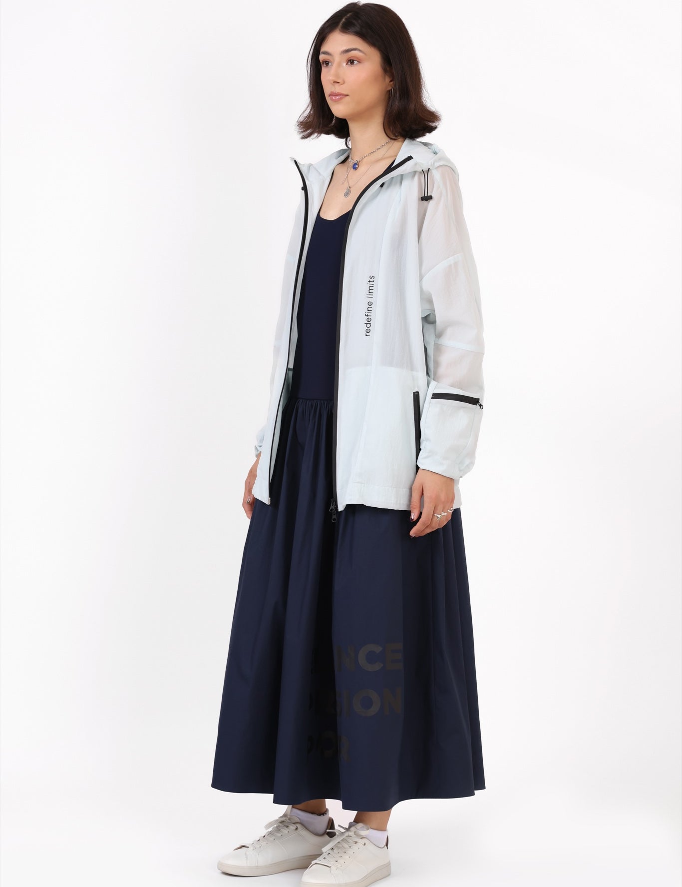 Unisex Light Windbreaker — White