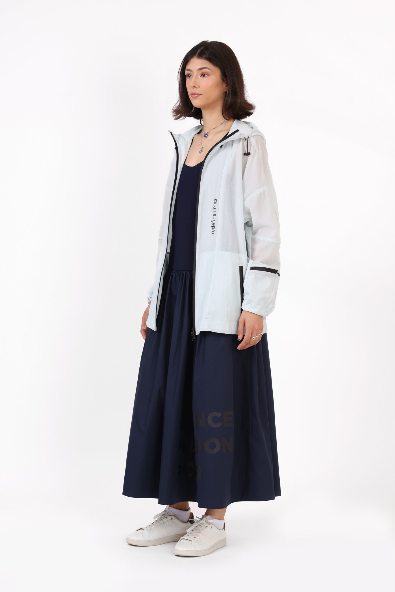 Unisex Light Windbreaker — White