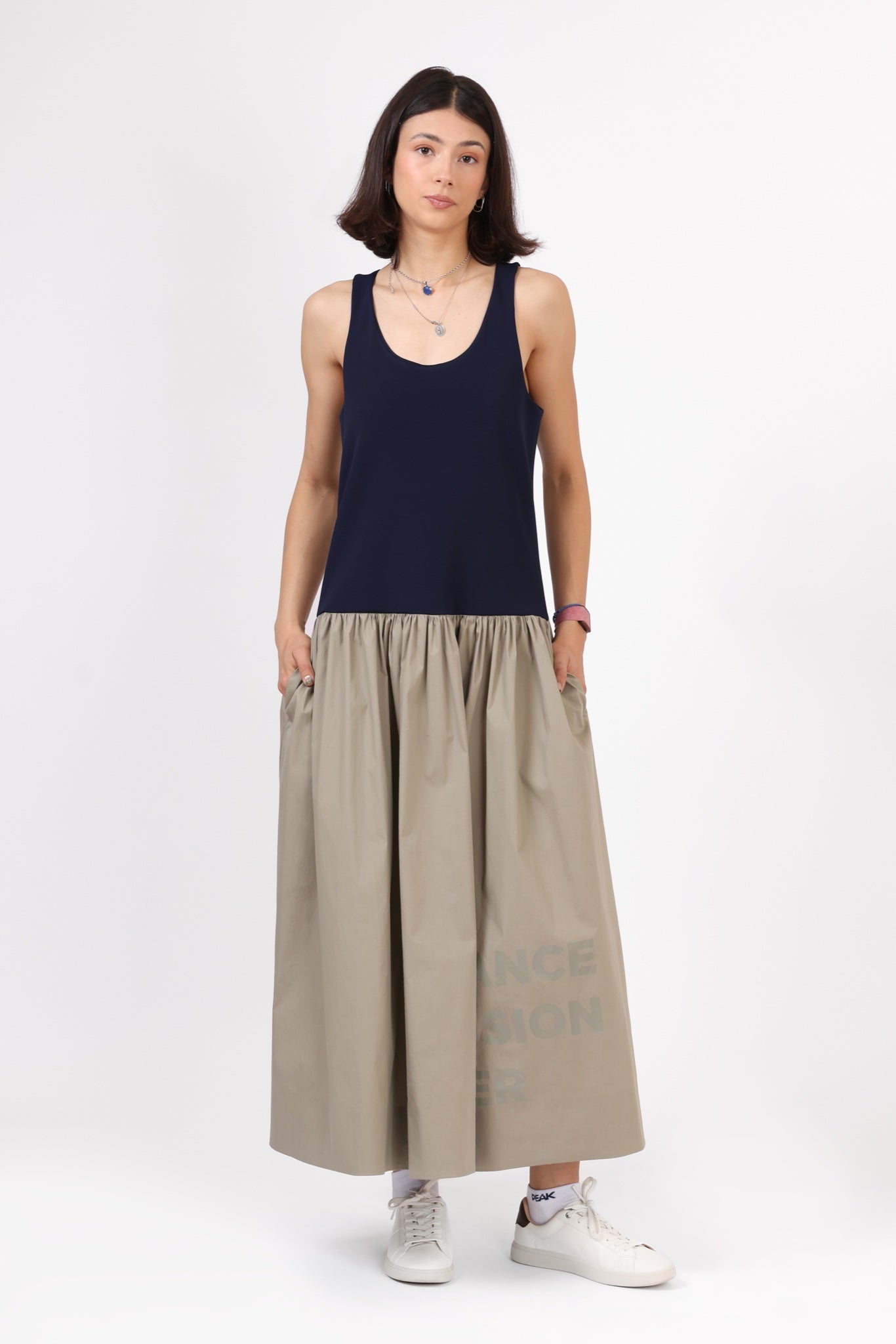 Statement Dress — Khaki