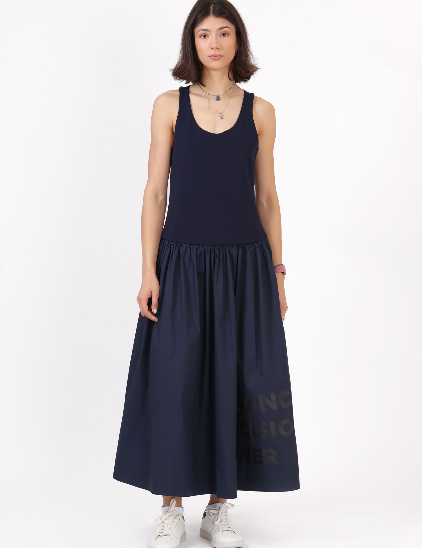 Statement Dress — Navy
