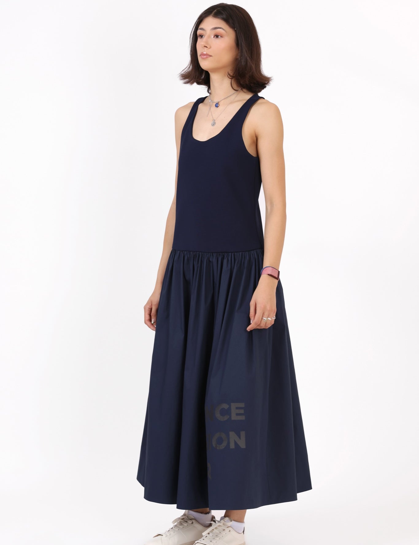 Statement Dress — Navy