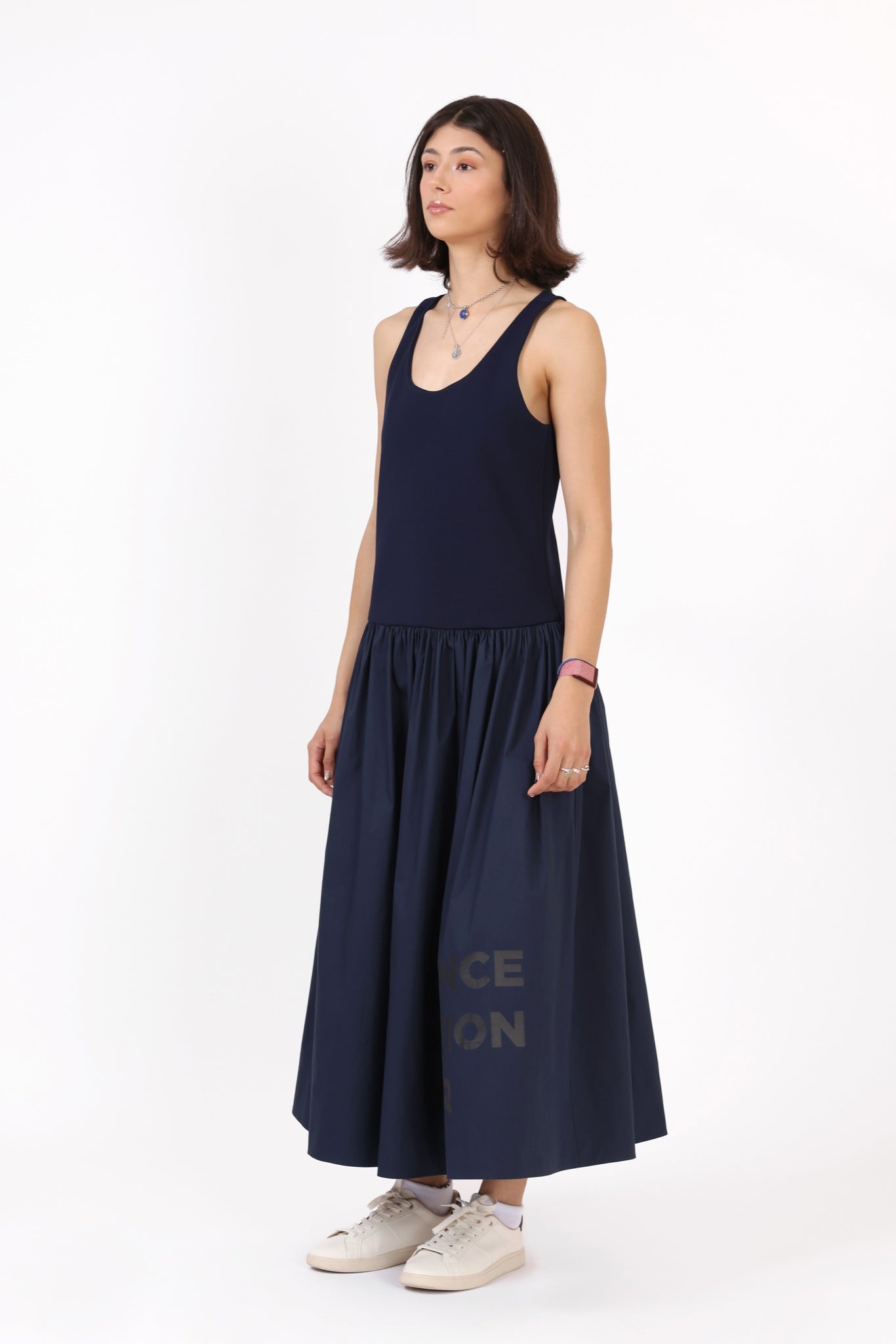 Statement Dress — Navy
