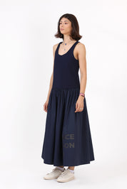 Statement Dress — Navy