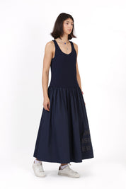 Statement Dress — Navy