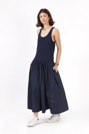 Statement Dress — Navy