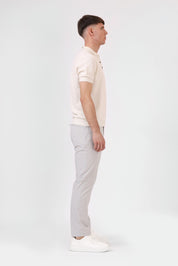 Knitted Polo Shirt — Cream