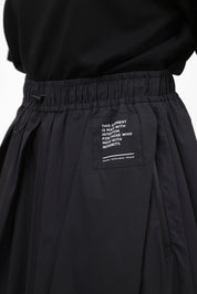 Technical Skirt with Oblique Folds