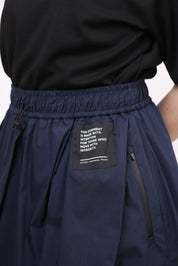 Technical Skirt with Oblique Folds