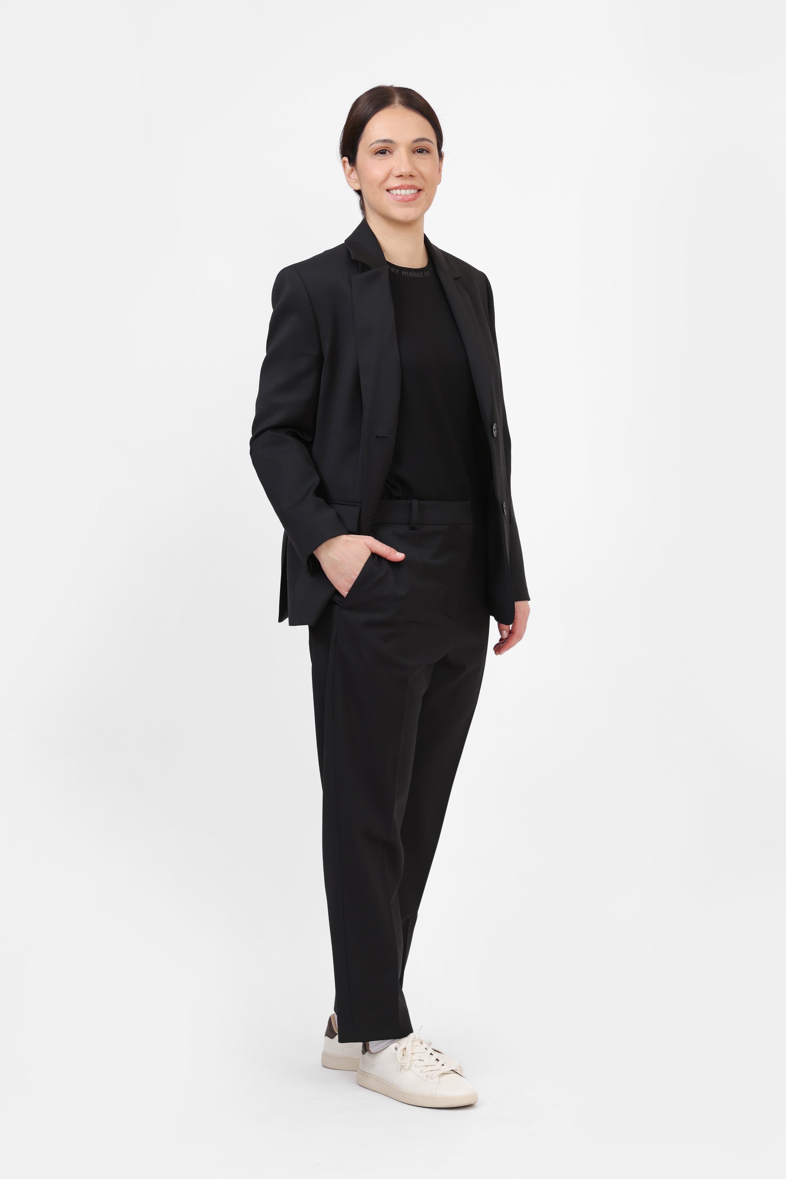Blazer din lână, croit (Femei)