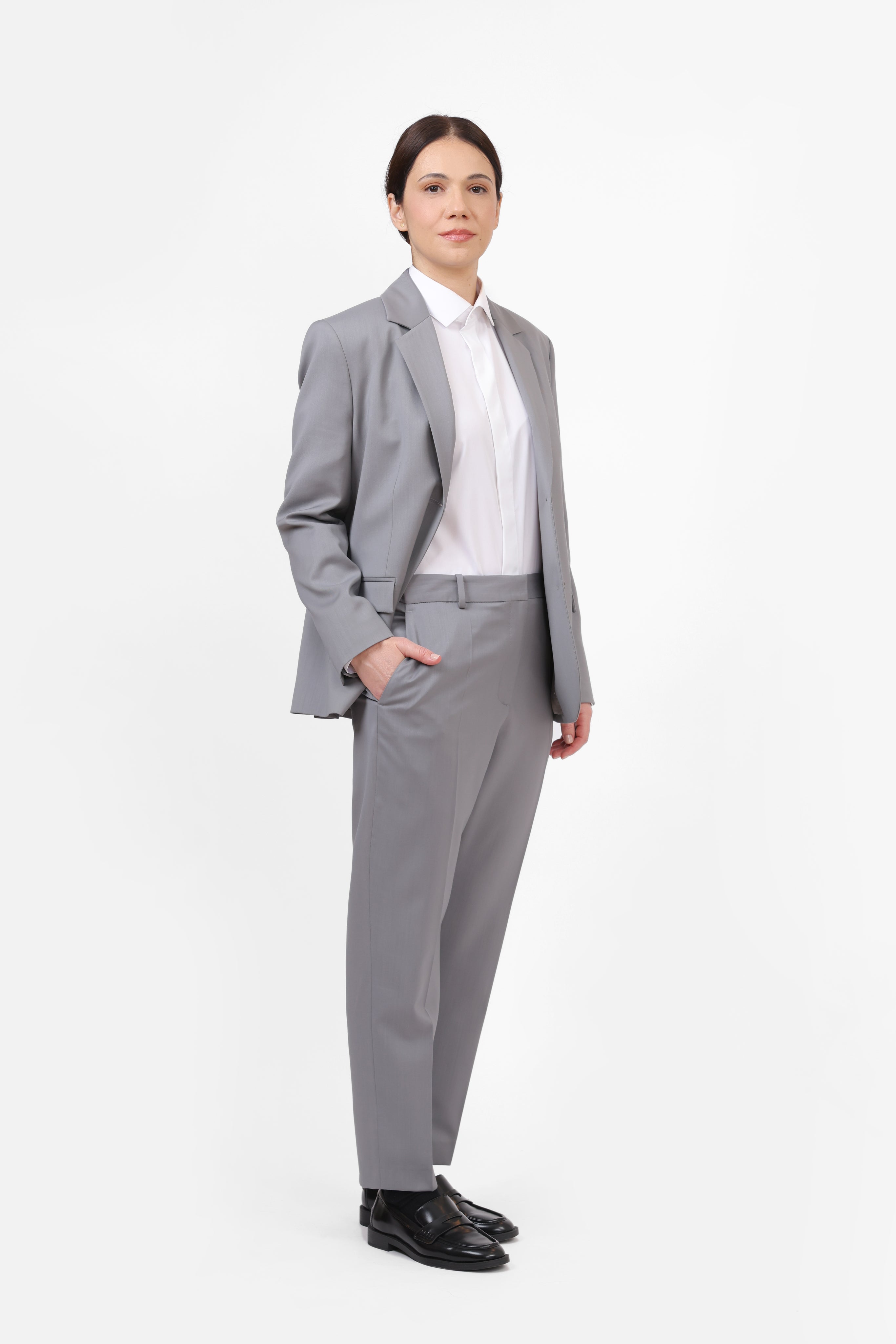 Blazer din lână, croit (Femei)