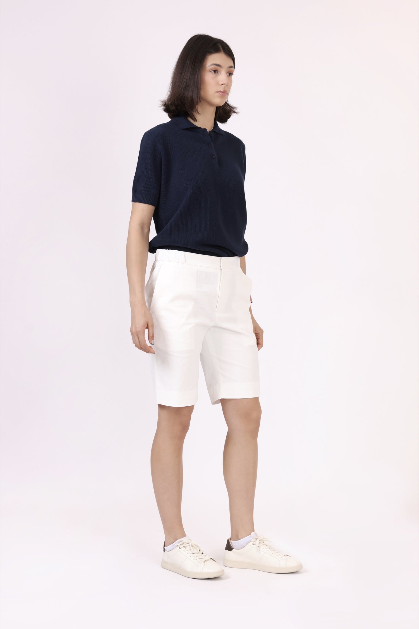 Unisex Linen Shorts — front