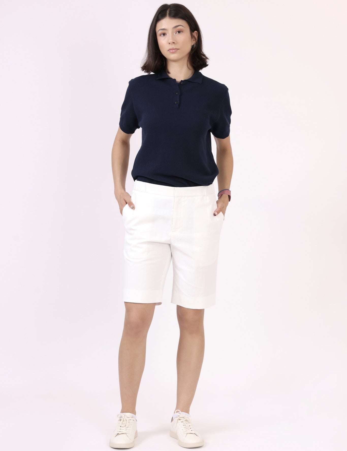 Unisex Linen Shorts — angle